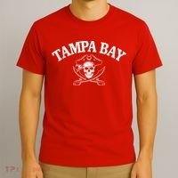 Vintage Tampa Bay Football Pirates Fan T-Shirt thumb 3