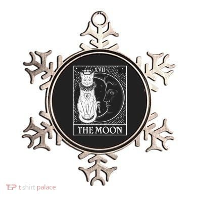 Vintage Tarot Card XVII The Moon Cat Ornament
