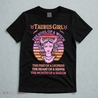 Vintage Taurus Girl Zodiac Birthday T-Shirt thumb 5