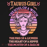 Vintage Taurus Girl Zodiac Birthday T-Shirt thumb 7