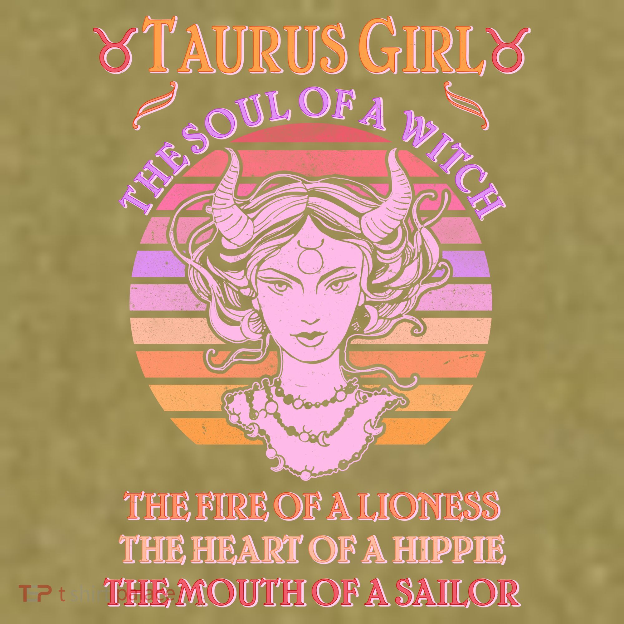 Vintage Taurus Girl Zodiac Birthday Garment-Dyed Women's Muscle Tee