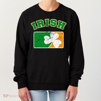 Vintage Team Irish Flag St. Patrick's Day Women's Sweatshirt
