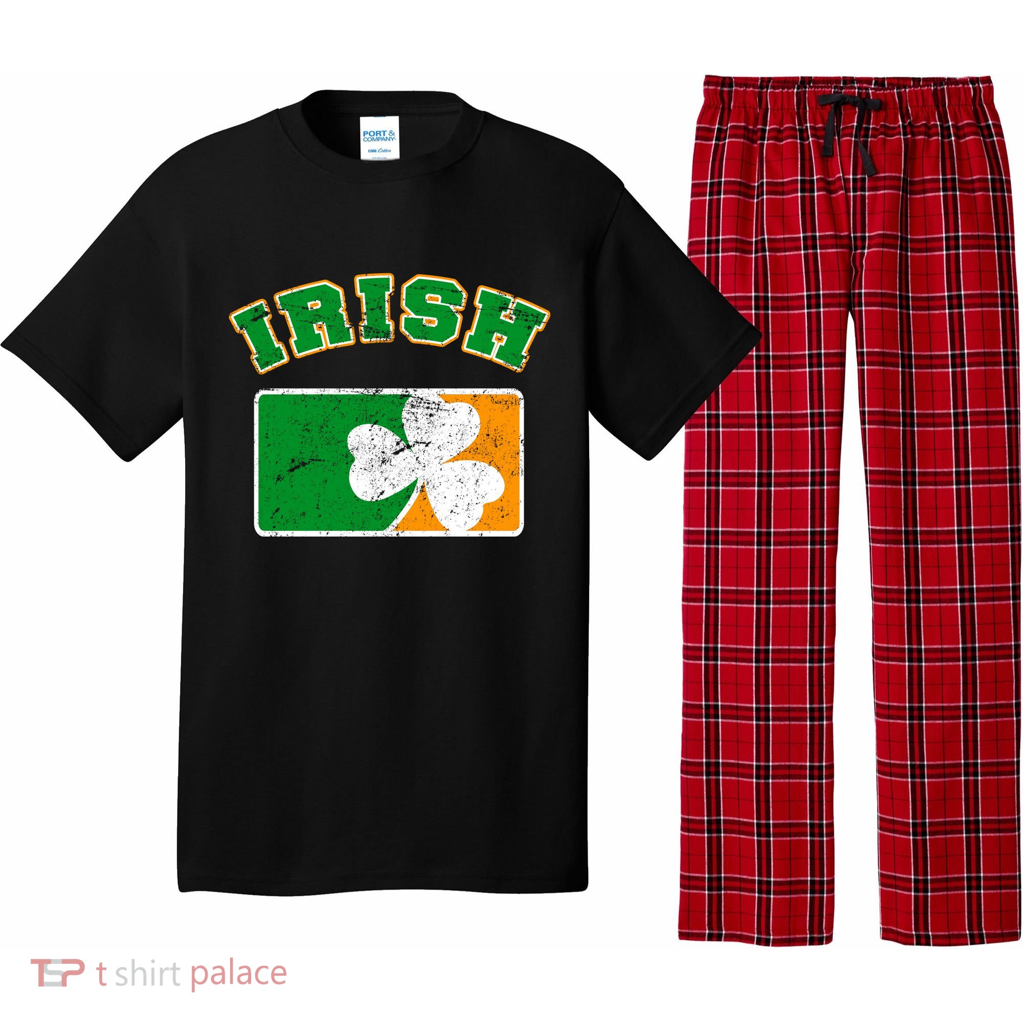 Vintage Team Irish Flag St. Patrick's Day Pajama Set