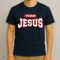 Vintage Team Jesus Funny Christian T-Shirt thumb 3