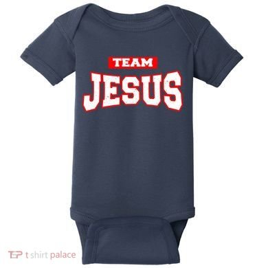 Vintage Team Jesus Funny Christian Baby Bodysuit