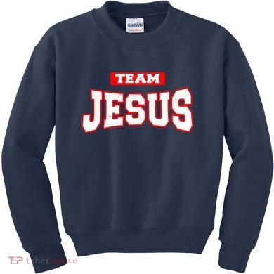 Vintage Team Jesus Funny Christian Kids Sweatshirt
