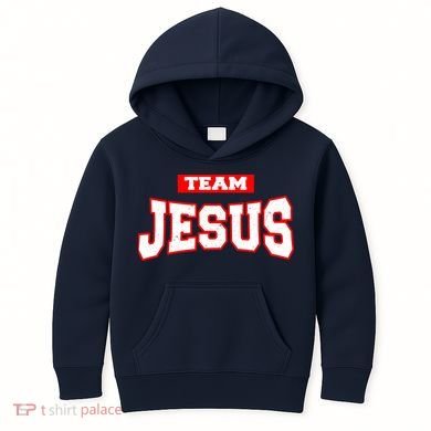 Vintage Team Jesus Funny Christian Kids Hoodie