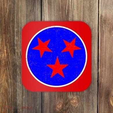 Vintage Tennessee State Flag Coaster