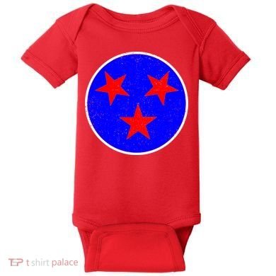 Vintage Tennessee State Flag Baby Bodysuit