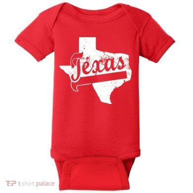 Vintage Texas State Logo Baby Bodysuit