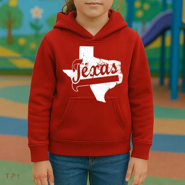 Vintage Texas State Logo Kids Hoodie