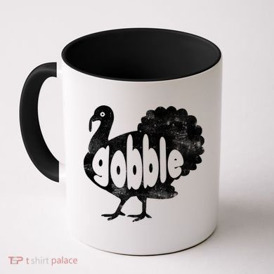 Vintage Thanksgiving Gobble Turkey Coffee Mug
