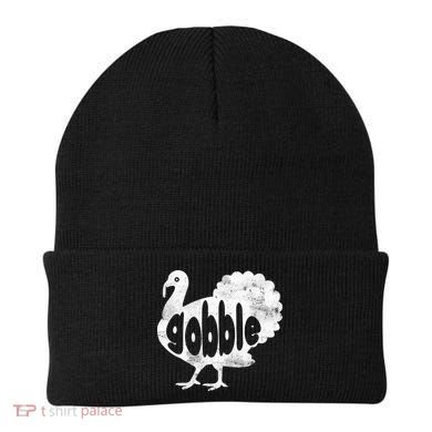 Vintage Thanksgiving Gobble Turkey Beanie