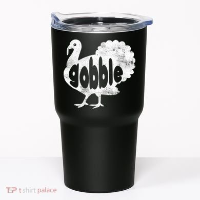 Vintage Thanksgiving Gobble Turkey Tumbler