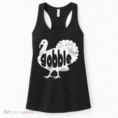 Vintage Thanksgiving Gobble Turkey Women's Tank Top