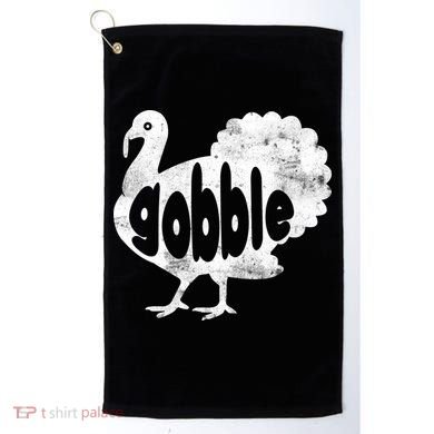 Vintage Thanksgiving Gobble Turkey Golf Towel