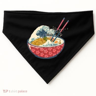Vintage The Great Ramen Wave USA-Made Doggie Bandana