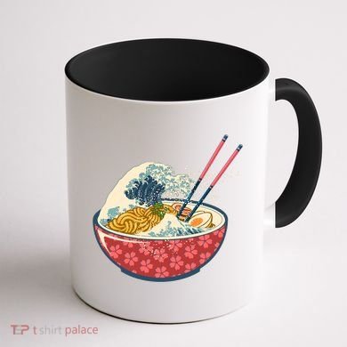 Vintage The Great Ramen Wave Coffee Mug back