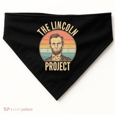 Vintage The Lincoln Project Emblem USA-Made Doggie Bandana