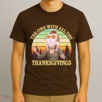 Vintage The One With All The Thanksgivings T-Shirt thumb 3