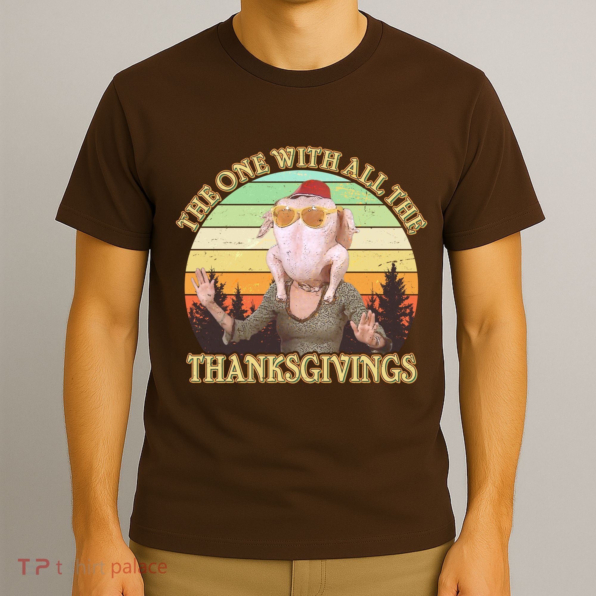 Vintage The One With All The Thanksgivings T-Shirt