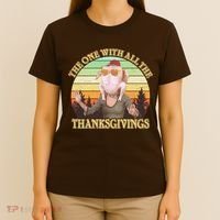 Vintage The One With All The Thanksgivings T-Shirt thumb 4