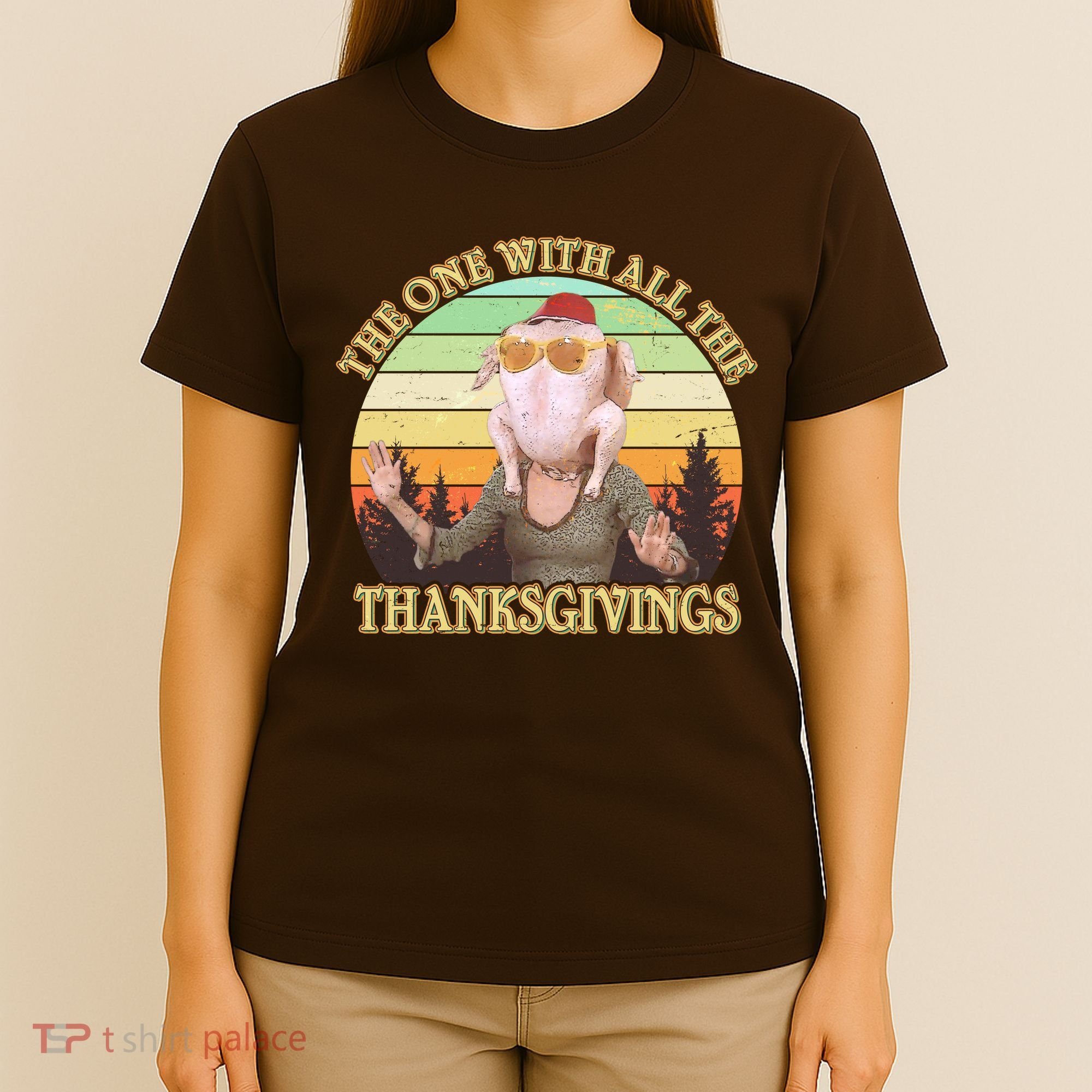 Vintage The One With All The Thanksgivings T-Shirt