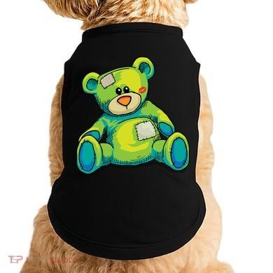 Vintage Torn Colorful Teddy Bear Doggie Tank