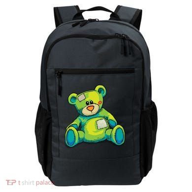 Vintage Torn Colorful Teddy Bear Backpack