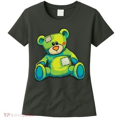 Vintage Torn Colorful Teddy Bear Women's T-Shirt