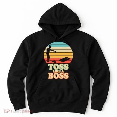 Vintage Toss Like A Boss Cornhole Hoodie