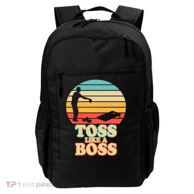 Vintage Toss Like A Boss Cornhole Backpack