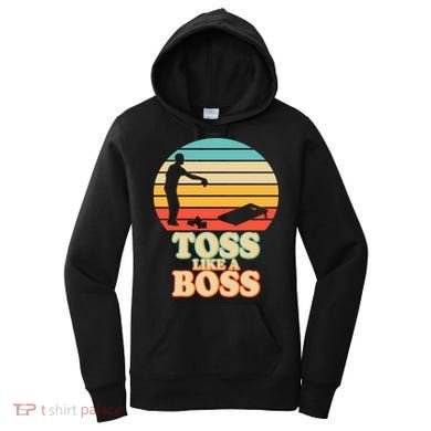Vintage Toss Like A Boss Cornhole Women's Hoodie
