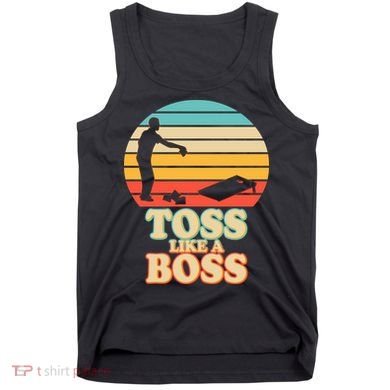 Vintage Toss Like A Boss Cornhole Tank Top