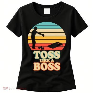 Vintage Toss Like A Boss Cornhole Women's T-Shirt