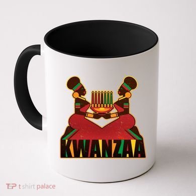 Vintage Traditional Color Kwanzaa Holiday Kinara Coffee Mug