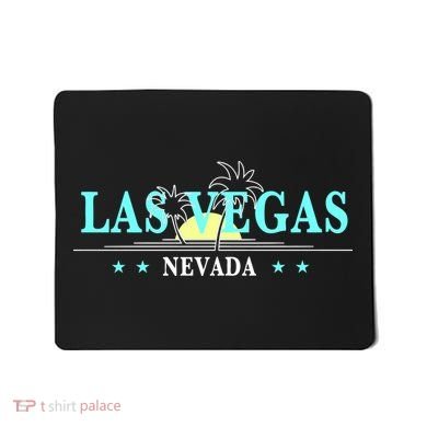 Vintage Tropical Las Vegas Logo Mousepad