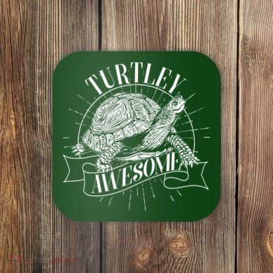 Vintage Turtley Awesome Coaster