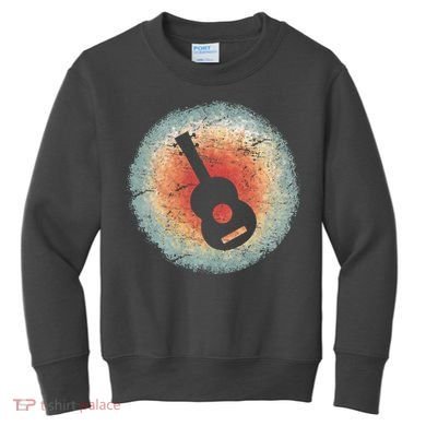 Vintage Ukulele Retro Kids Sweatshirt