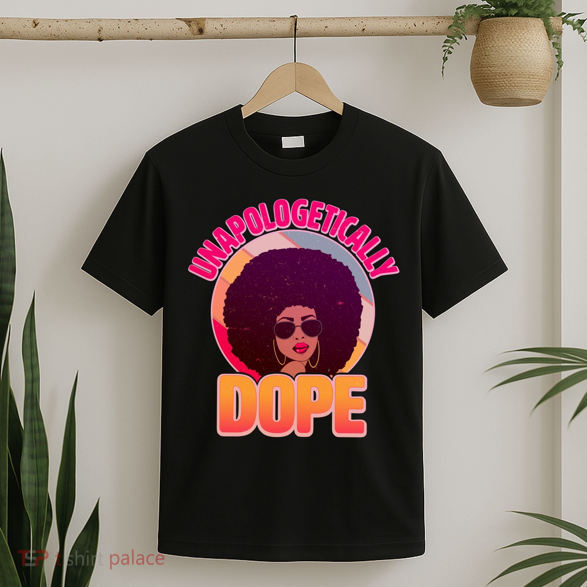 Vintage Unapologetically Dope Black Woman Afro T-Shirt