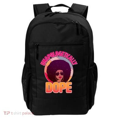 Vintage Unapologetically Dope Black Woman Afro Backpack