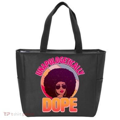 Vintage Unapologetically Dope Black Woman Afro Tote Bag