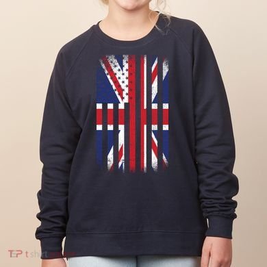 Vintage Union Jack British Flag United Kingdom  Women's Sweatshirt