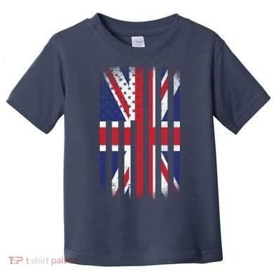 Vintage Union Jack British Flag United Kingdom  Toddler T-Shirt