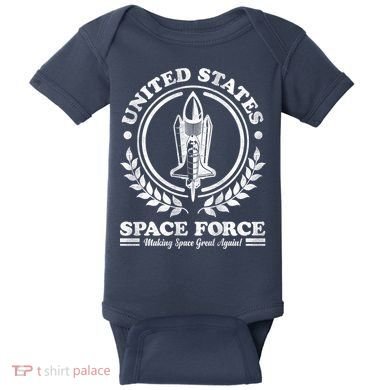 Vintage United State Space Force Baby Bodysuit
