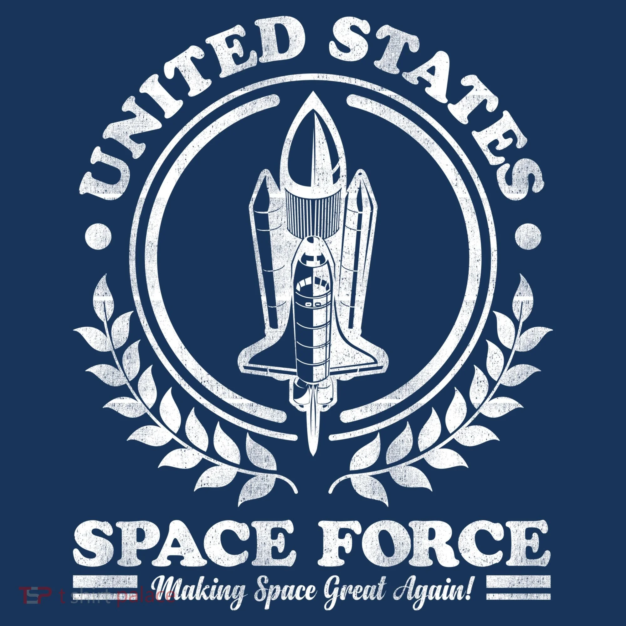 Vintage United State Space Force Kids Long Sleeve Shirt