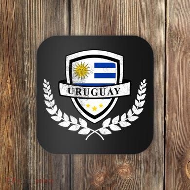 Vintage Uruguayan Flag Soccer Uruguay Coaster