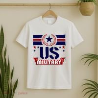 Vintage US Military USA Logo T-Shirt thumb 2