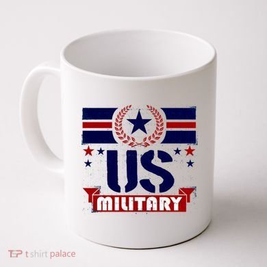 Vintage US Military USA Logo Coffee Mug