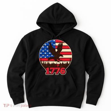 Vintage USA 1776 Emblem Hoodie